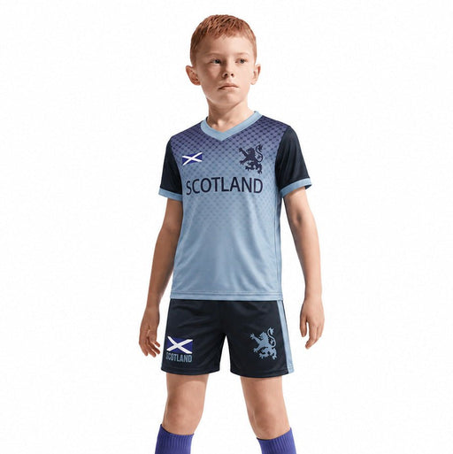 Kids Grey Scotland Football Kit - Heritage Of Scotland - 3 - 4 Years
