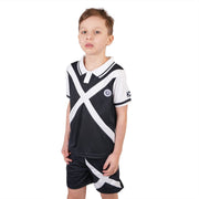 Kids Saltire Scotland Football Kit Top & Shorts Set Navy - Heritage Of Scotland - Navy