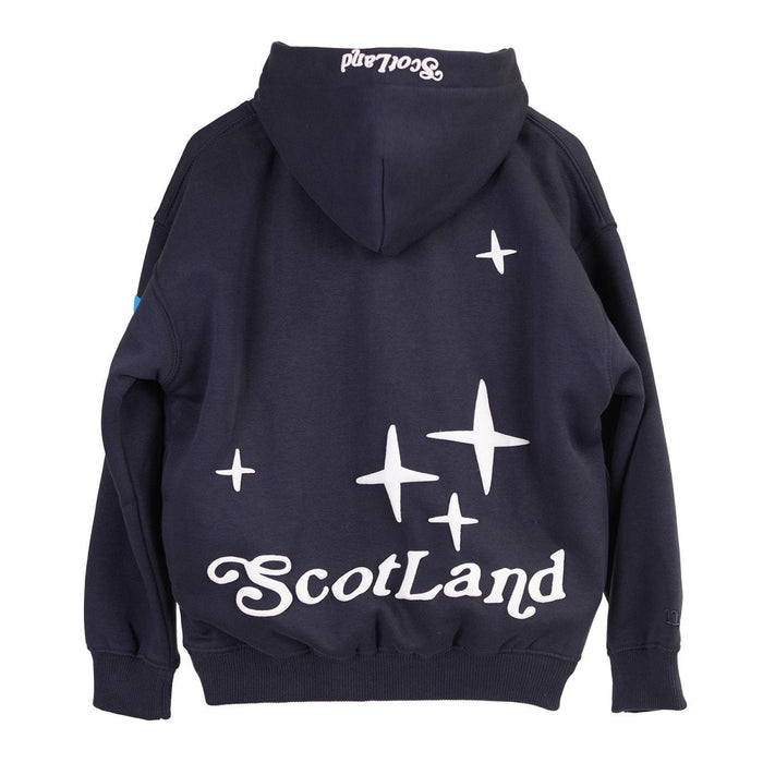 Kids Scotland 3D Puff Print Hoodie Navy – Children’s Hooded Sweatshirt - Heritage Of Scotland - 0 - 1 YEARS