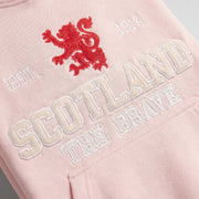 Kids Scotland Est 1314 The Brave Hoodie Baby Pink - Heritage Of Scotland - 1 - 2 Years