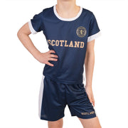 Kids Scotland Football Kit - Heritage Of Scotland - NAVY/WHITE