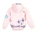 Kids Scotland Pink Hoodie 3D Puff Printed - Sweatshirt with Saltire Design - Heritage Of Scotland - 0 - 1 YEARS