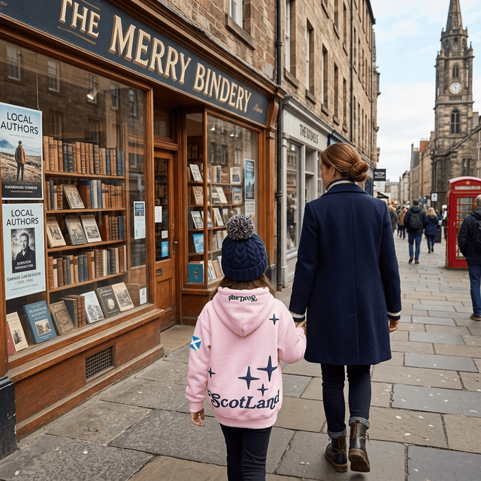 Kids Scotland Pink Hoodie 3D Puff Printed - Sweatshirt with Saltire Design - Heritage Of Scotland - 0 - 1 YEARS