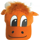 Kids Scottish Baseball Cap – Adjustable Nessie or Highland Coo Design - Heritage Of Scotland - Highland Coo