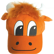 Kids Scottish Baseball Cap – Adjustable Nessie or Highland Coo Design - Heritage Of Scotland - Highland Coo