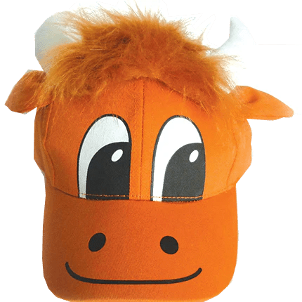 Kids Scottish Baseball Cap – Adjustable Nessie or Highland Coo Design - Heritage Of Scotland - Highland Coo