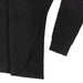 Ladies Cashmere 2 Ply Ribbed Plain Cardigan Black - Heritage Of Scotland - BLACK