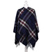 Ladies Cashmere Tartan Mini Cape Thomson Navy - Heritage Of Scotland - THOMSON NAVY
