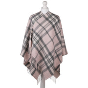 Ladies Cashmere Tartan Mini Cape Thomson Pink - Heritage Of Scotland - THOMSON PINK