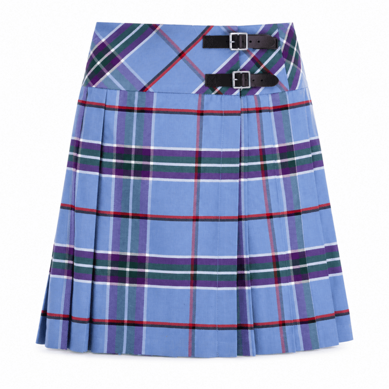Ladies Deluxe Billie Kilted Skirt World Peace Tartan - Heritage Of Scotland - World Peace Tartan