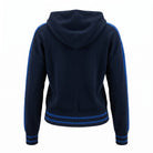 Ladies Edinburgh Lion Cropped Hoodie – Navy Tartan Pullover - Heritage Of Scotland - S