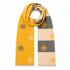 Ladies Grey Dandelion Print Reversible Stole Wrap - ORCHE - Heritage Of Scotland -