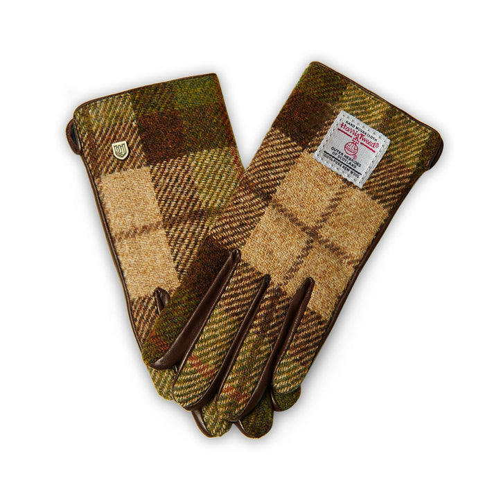Ladies Harris Tweed Gloves Chestnut - Heritage Of Scotland - CHESTNUT