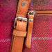 Ladies Ht Leather Hand Bag Cerise Check / Tan - Heritage Of Scotland - CERISE CHECK / TAN