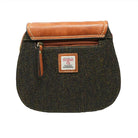 Ladies Ht Leather Shoulder Bag Dark Brown Barleycorn / Tan - Heritage Of Scotland - Dark Brown Barleycorn / Tan