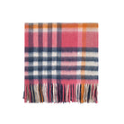Ladies Mini Lambswool Cape Chequer Tartan Astral/Raspberry - Heritage Of Scotland - CHEQUER TARTAN ASTRAL/RASPBERRY