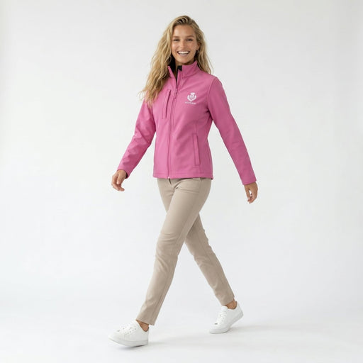 Ladies Scotland Thistle Softshell Jacket – Pink - Heritage Of Scotland - MAGENTA / S
