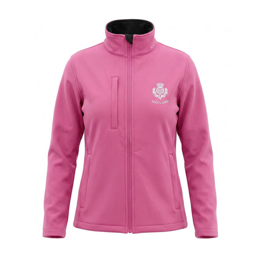 Ladies Scotland Thistle Softshell Jacket – Pink - Heritage Of Scotland - MAGENTA / S