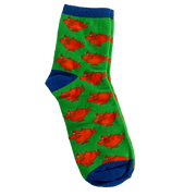Ladies Scottish Socks – Highland Coo or Pink Multi Saltire (UK 4–7) - Heritage Of Scotland - Highland Coo