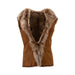 Ladies Toscano Sheepskin Gillet Whiskey/Brissa - Heritage Of Scotland - WHISKEY/BRISSA