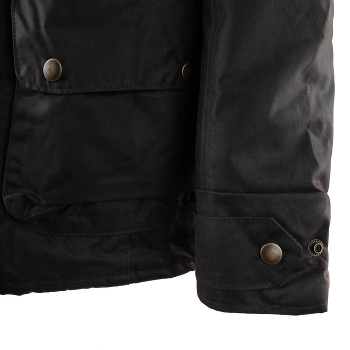 Ladies Wax Jacket Brown - Heritage Of Scotland - BROWN