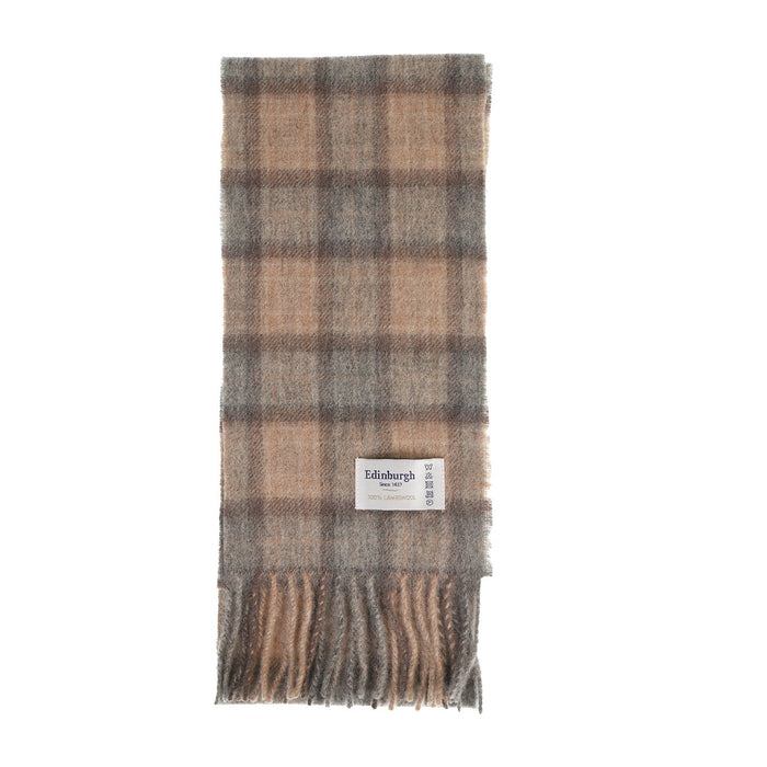 Lambswool Tartan Mini Scarf Mackellar Natural - Heritage Of Scotland - MACKELLAR NATURAL