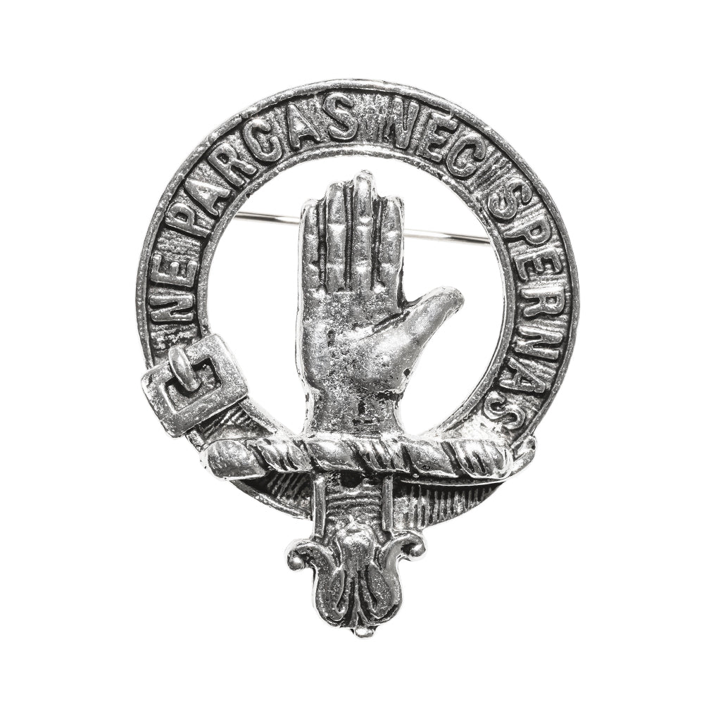 Lamont Clan Badge, Kilt Pin, Lapel Pin, Cufflinks, Keyring/Key Fob & Gift Set — Fine Pewter by Art Pewter — Made in Scotland (Shiny Finish) - Heritage Of Scotland - Badge