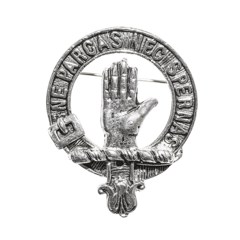Lamont Clan Badge, Kilt Pin, Lapel Pin, Cufflinks, Keyring/Key Fob & Gift Set — Fine Pewter by Art Pewter — Made in Scotland (Shiny Finish) - Heritage Of Scotland - Badge