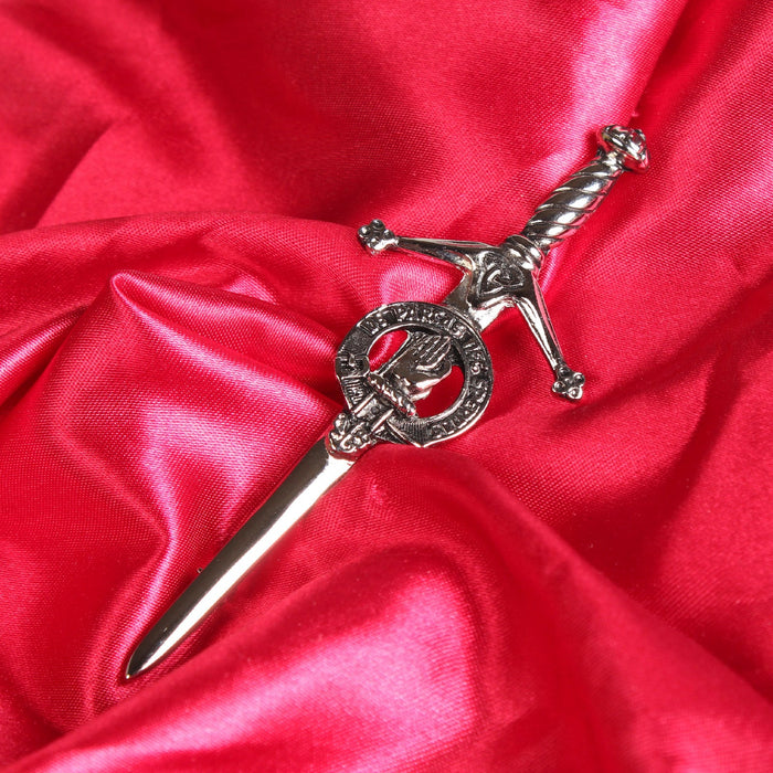 Lamont Clan Badge, Kilt Pin, Lapel Pin, Cufflinks, Keyring/Key Fob & Gift Set — Fine Pewter by Art Pewter — Made in Scotland (Shiny Finish) - Heritage Of Scotland - Kilt Pin