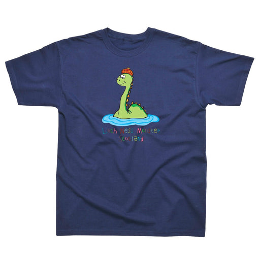 Loch Ness Monster Children's T - Shirt - Heritage Of Scotland - NAVY