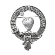 Logan Clan Badge, Kilt Pin, Lapel Pin, Cufflinks, Keyring/Key Fob & Gift Set — Fine Pewter by Art Pewter — Made in Scotland (Shiny Finish) - Heritage Of Scotland - Badge