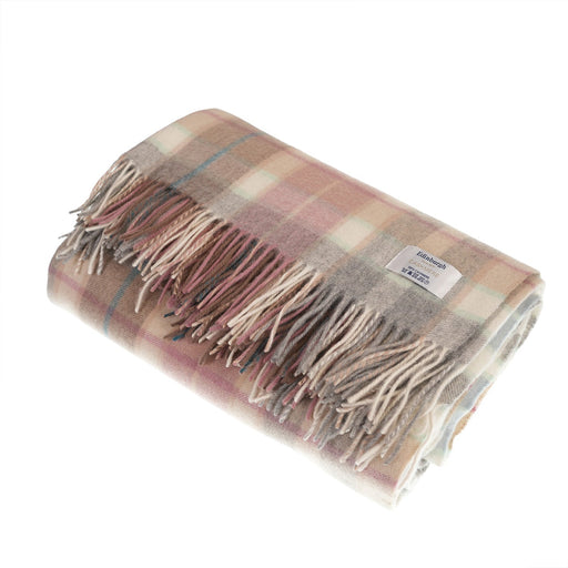 Luxury 100% Cashmere Blanket - Heritage Of Scotland - BUCHANAN MIX GREY