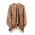 Luxury Chain Print Cashmere Cape – CAMEL - Heritage Of Scotland -