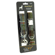 Luxury Harris Tweed Dog Collar & Lead Set | Stylish & Durable - Heritage Of Scotland - MacLeod Tartan