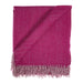 Luxury Herringbone Wool Knit Knee Blanket - Heritage Of Scotland - PINK