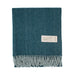 Luxury Herringbone Wool Knit Knee Blanket - Heritage Of Scotland - TURQUOISE