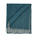 Luxury Herringbone Wool Knit Knee Blanket - Heritage Of Scotland - TURQUOISE