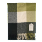 Luxury Lambswool Wide Scarf - Pure Wool - Heritage Of Scotland - 3 SQUARE GREEN