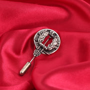 MacArthur Clan Badge, Kilt Pin, Lapel Pin, Cufflinks, Keyring/Key Fob & Gift Set — Fine Pewter by Art Pewter — Made in Scotland (Shiny Finish) - Heritage Of Scotland - Lapel Pin