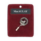 MacAulay Clan Badge, Kilt Pin, Lapel Pin, Cufflinks, Keyring/Key Fob & Gift Set — Fine Pewter by Art Pewter — Made in Scotland (Shiny Finish) - Heritage Of Scotland - Lapel Pin