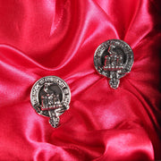 MacDonald of Clanranald Clan Badge, Kilt Pin, Lapel Pin, Cufflinks, Keyring/Key Fob & Gift Set — Fine Pewter by Art Pewter — Made in Scotland (Shiny Finish) - Heritage Of Scotland - Cufflinks