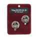 MacDonald of the Isles Clan Badge, Kilt Pin, Lapel Pin, Cufflinks, Keyring/Key Fob & Gift Set — Fine Pewter by Art Pewter — Made in Scotland (Shiny Finish) - Heritage Of Scotland - Cufflinks