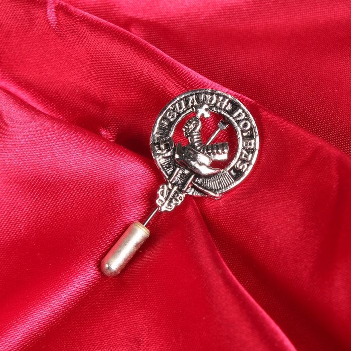 MacDougall Clan Badge, Kilt Pin, Lapel Pin, Cufflinks, Keyring/Key Fob & Gift Set — Fine Pewter by Art Pewter — Made in Scotland (Shiny Finish) - Heritage Of Scotland - Lapel Pin