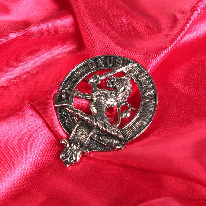 MacDuff Clan Badge, Kilt Pin, Lapel Pin, Cufflinks, Keyring/Key Fob & Gift Set — Fine Pewter by Art Pewter — Made in Scotland (Shiny Finish) - Heritage Of Scotland - Badge