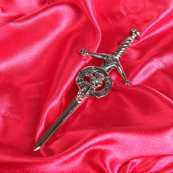 MacDuff Clan Badge, Kilt Pin, Lapel Pin, Cufflinks, Keyring/Key Fob & Gift Set — Fine Pewter by Art Pewter — Made in Scotland (Shiny Finish) - Heritage Of Scotland - Kilt Pin