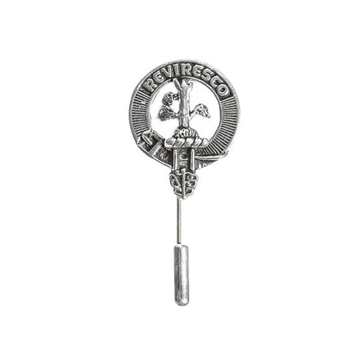 MacEwen Clan Badge, Kilt Pin, Lapel Pin, Cufflinks, Keyring/Key Fob & Gift Set — Fine Pewter by Art Pewter — Made in Scotland (Shiny Finish) - Heritage Of Scotland - Lapel Pin
