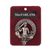 MacFarlane Clan Badge, Kilt Pin, Lapel Pin, Cufflinks, Keyring/Key Fob & Gift Set — Fine Pewter by Art Pewter — Made in Scotland (Shiny Finish) - Heritage Of Scotland - Badge