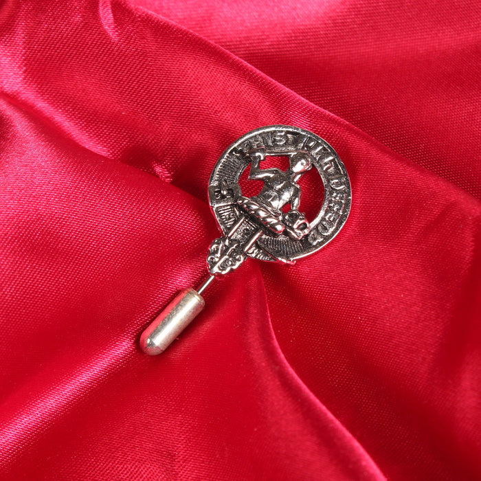 MacFarlane Clan Badge, Kilt Pin, Lapel Pin, Cufflinks, Keyring/Key Fob & Gift Set — Fine Pewter by Art Pewter — Made in Scotland (Shiny Finish) - Heritage Of Scotland - Lapel Pin