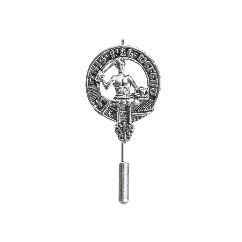 MacFarlane Clan Badge, Kilt Pin, Lapel Pin, Cufflinks, Keyring/Key Fob & Gift Set — Fine Pewter by Art Pewter — Made in Scotland (Shiny Finish) - Heritage Of Scotland - Lapel Pin