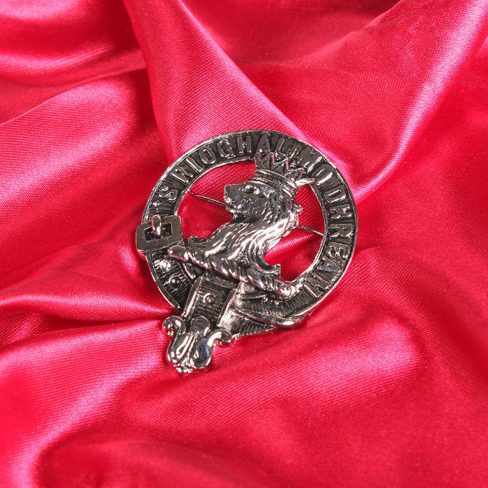 MacGregor Clan Badge, Kilt Pin, Lapel Pin, Cufflinks, Keyring/Key Fob & Gift Set — Fine Pewter by Art Pewter — Made in Scotland (Shiny Finish) - Heritage Of Scotland - Badge